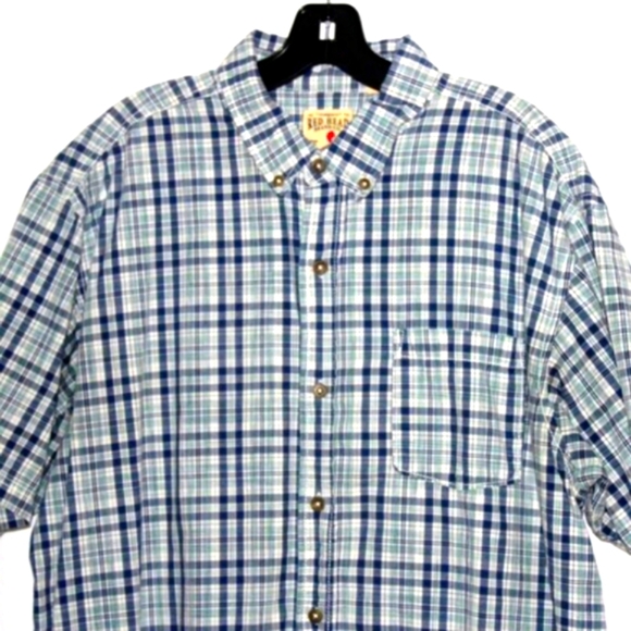 RedHead Plaid Button-Up Shirt | XL | 100% Cotton | Classic Outdoor Style - Picture 2 of 5